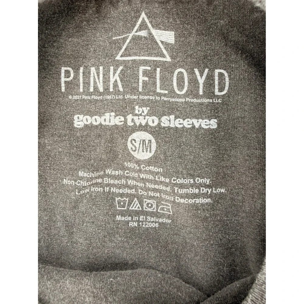 Pink Floyd 1973 Graphic Tee S/M‎ Faded Black Relaxed Vintage Streetwear